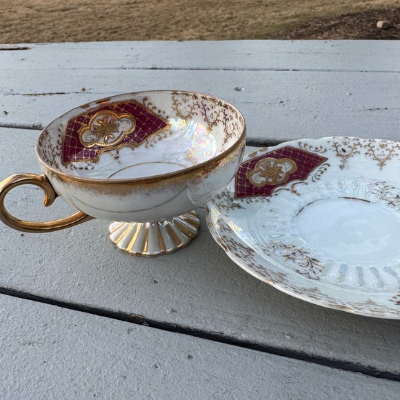 ✨ Vintage Royal Sealy China Footed Teacup & Saucer – Japan (Pre-Owned) ✨ - Picture 8 of 14